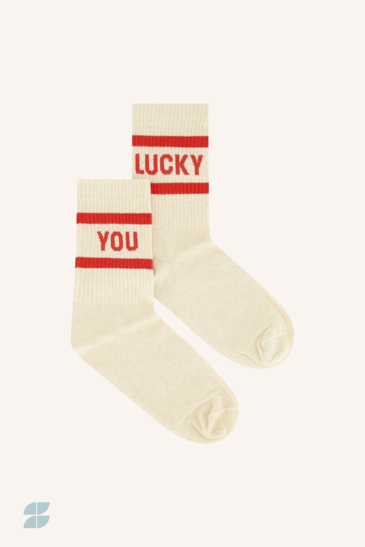 LUCKY YOU oyster sokken | poppy red