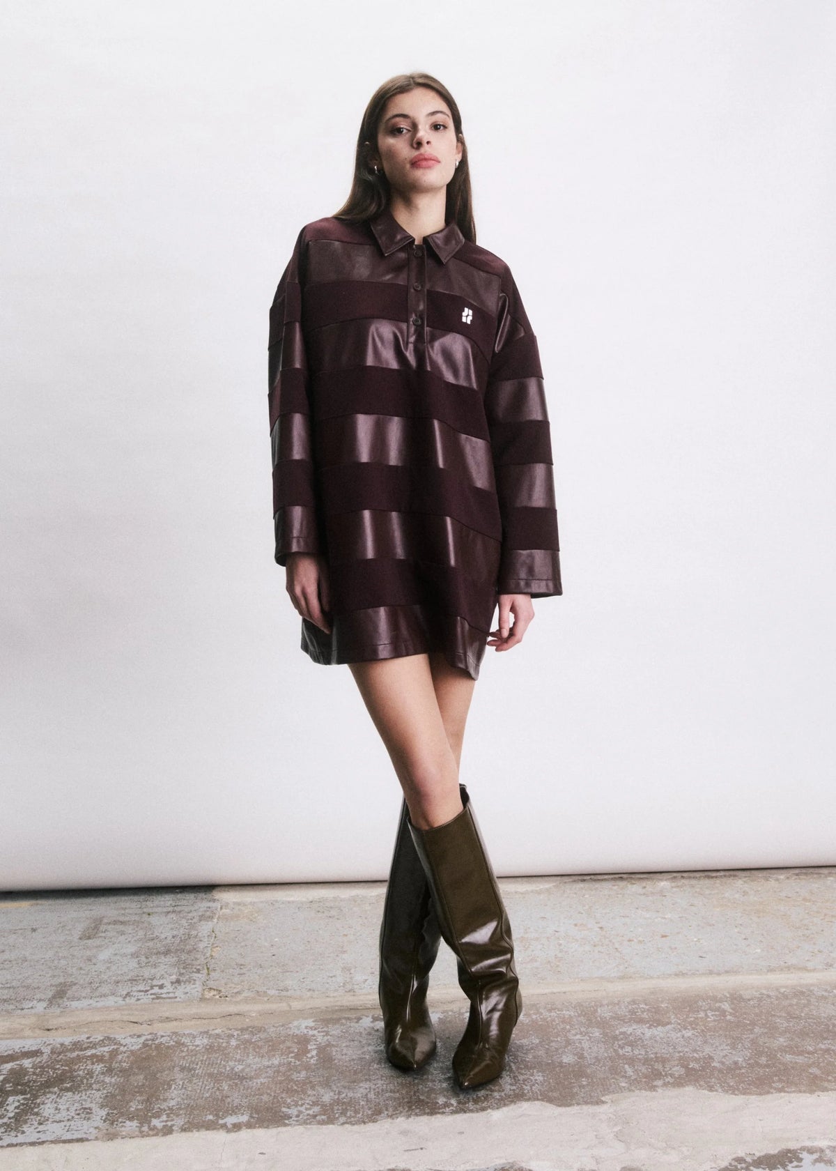 Dominic dress I BORDEAUX
