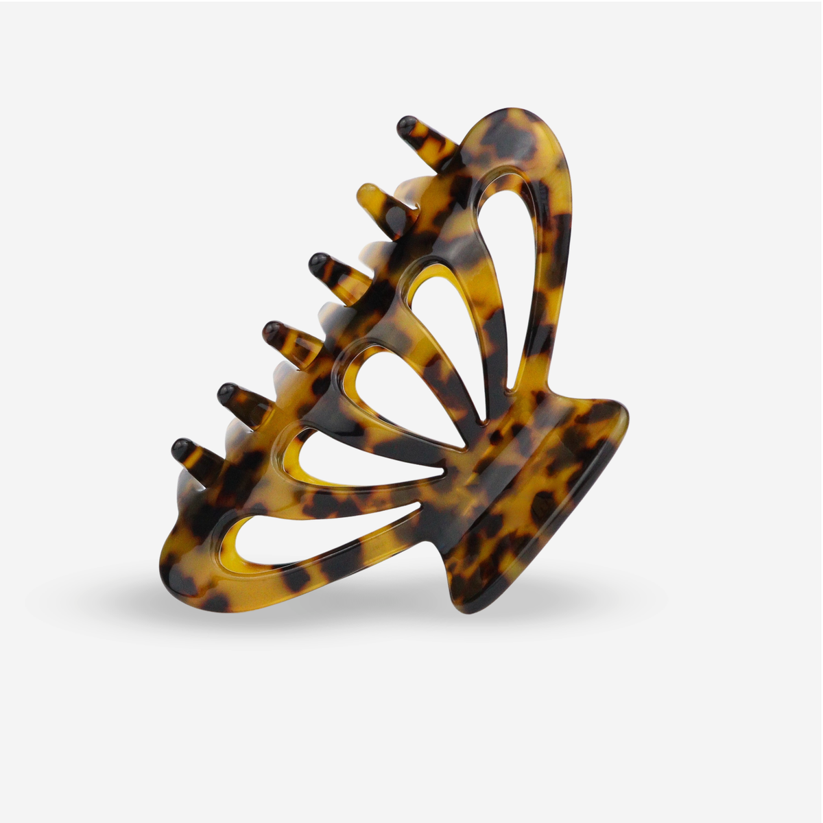 Sasstie haarclip - Princess in donkere luipaardprint