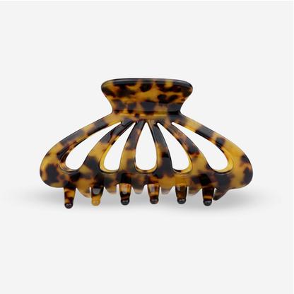 Sasstie haarclip - Princess in donkere luipaardprint