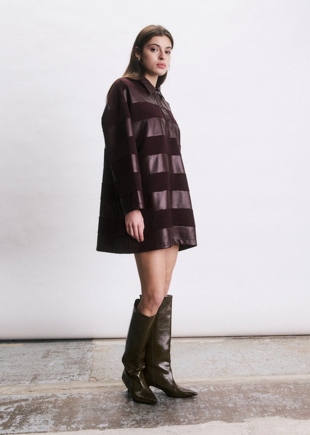 Dominic dress I BORDEAUX