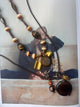 HT lange ketting met koord (bruin)