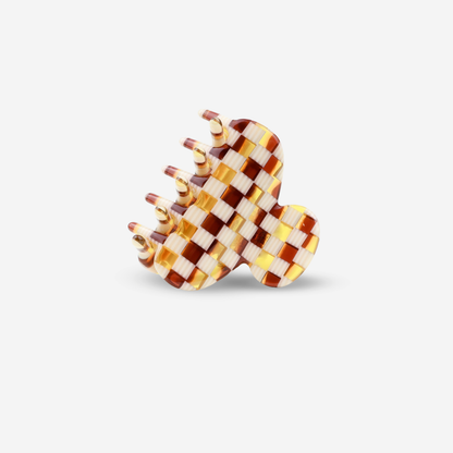 Haarclip Crop met ruitpatroon