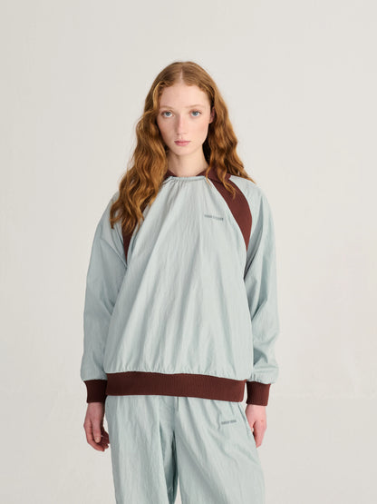 Shinny nylon sweatshirt