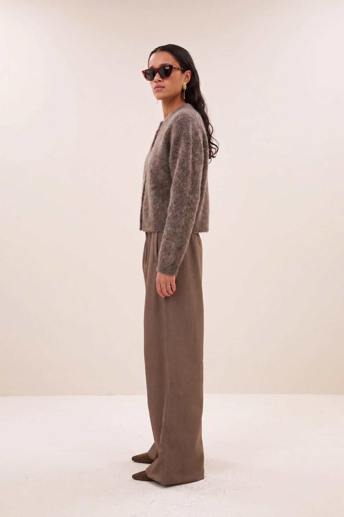 vasile cardigan | dark biscuit