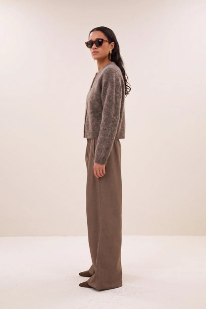 vasile cardigan | dark biscuit