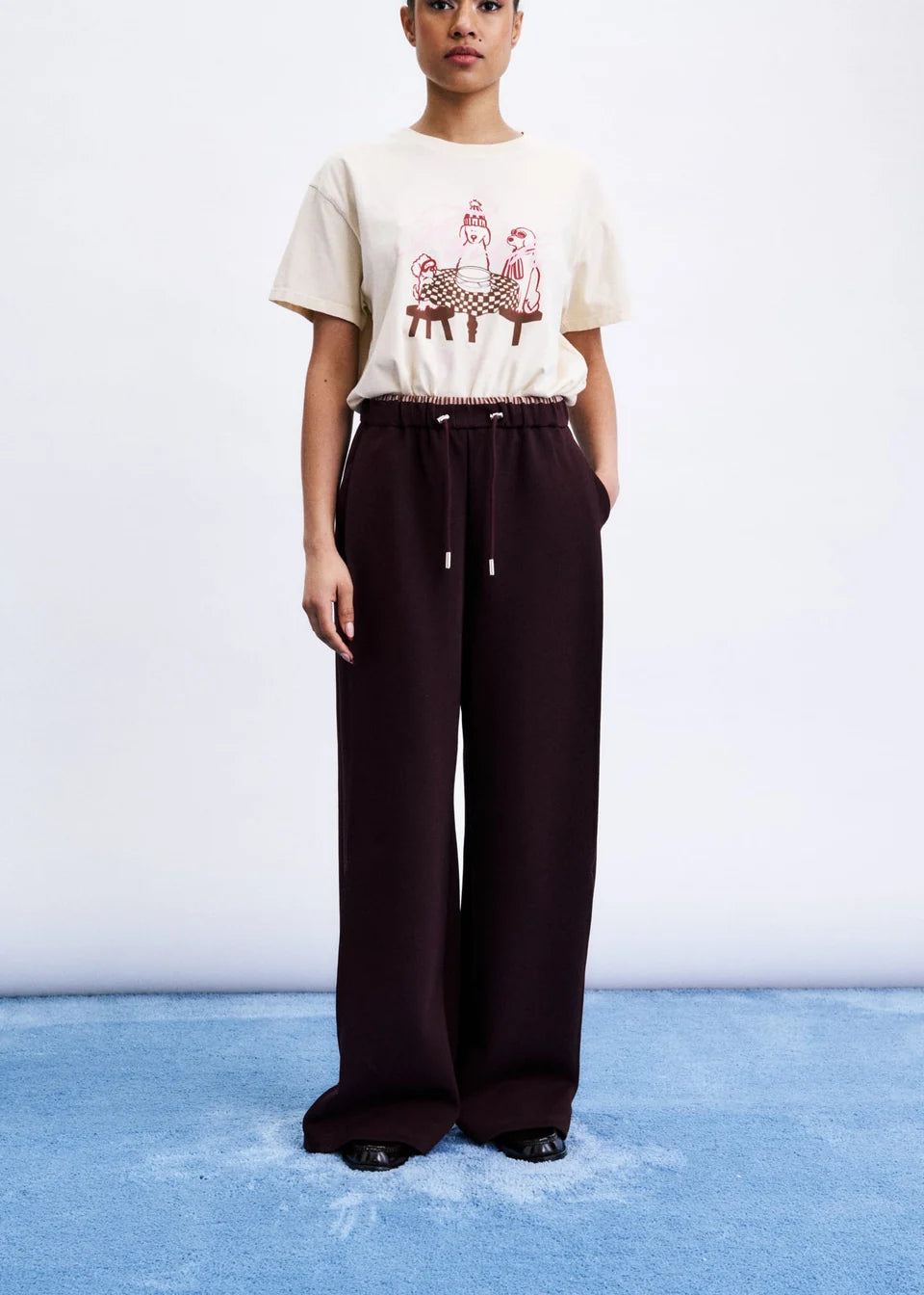 PANTALON KOYA BORDEAUX