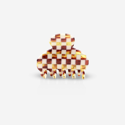 Haarclip Crop met ruitpatroon