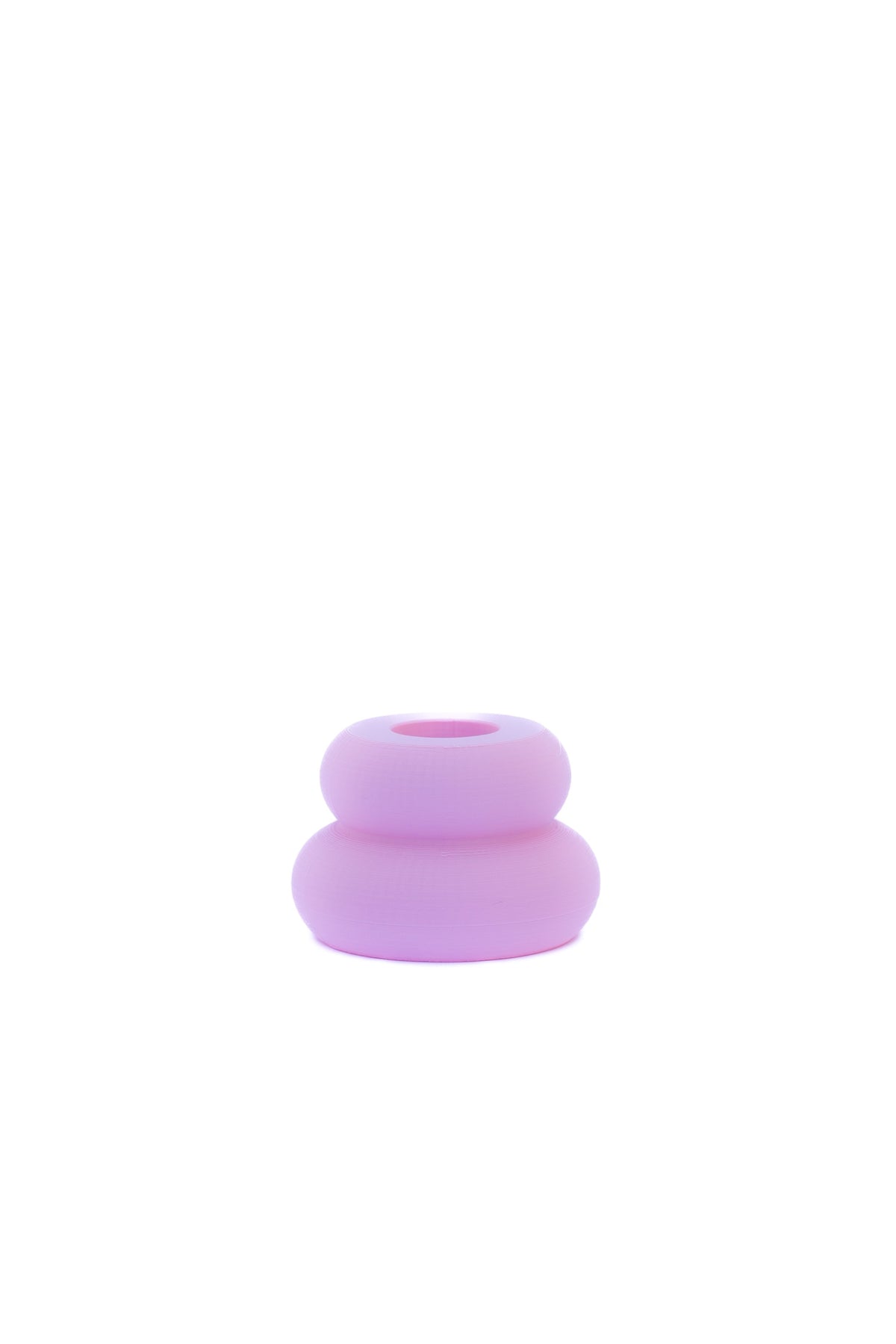 Kaarsenhouder (licht roze- donker roze- licht bruin)
