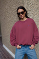 malyn logo sweater | burgundy crush